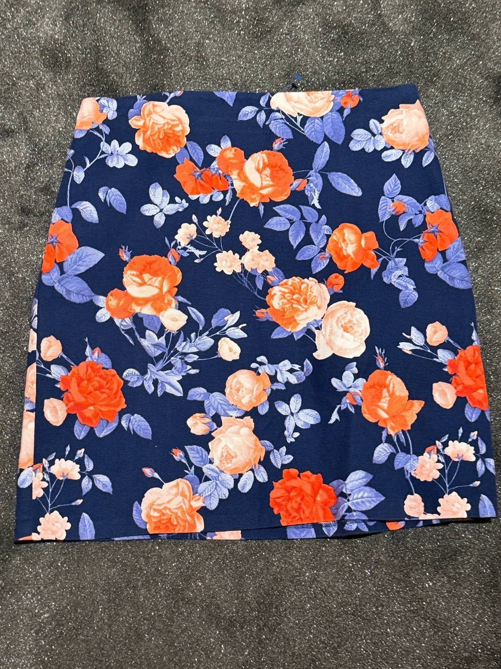 Talbots floral cotton skirt